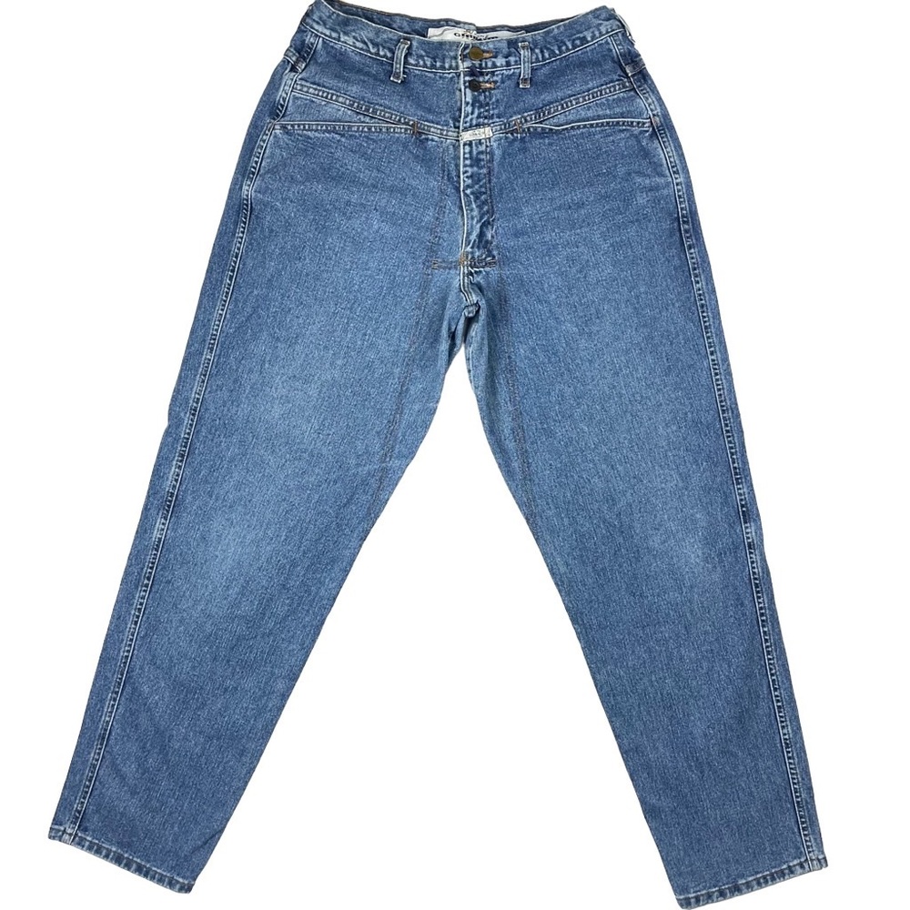 Vtg 90s Marithe Francois Girbaud Baggy Tapered High Rise Denim Jeans Size 33